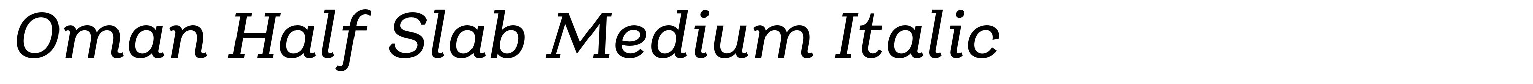 Oman Half Slab Medium Italic